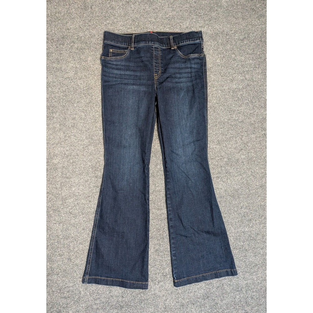 Spanx Flare Jeans Womens XL Pull On Blue